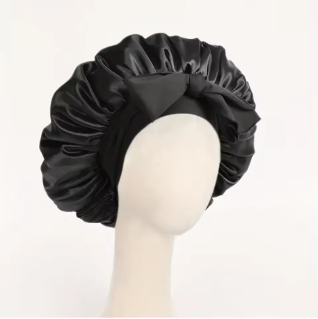 Heavenly Hair Pink Silk Bonnet