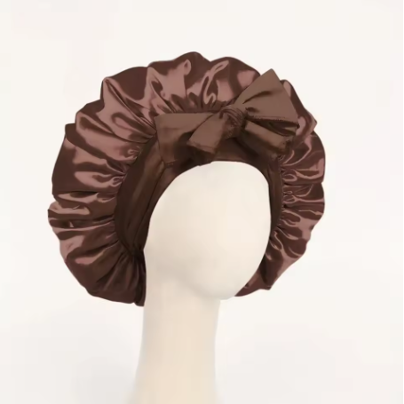 Heavenly Hair Pink Silk Bonnet