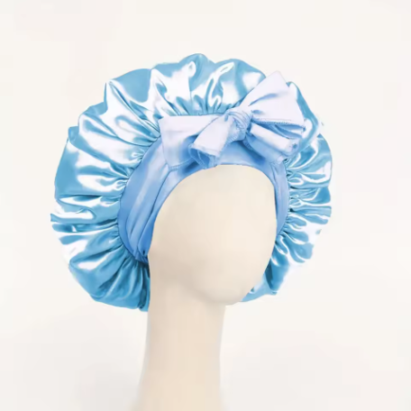 Heavenly Hair Pink Silk Bonnet