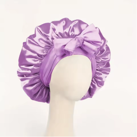 Heavenly Hair Pink Silk Bonnet
