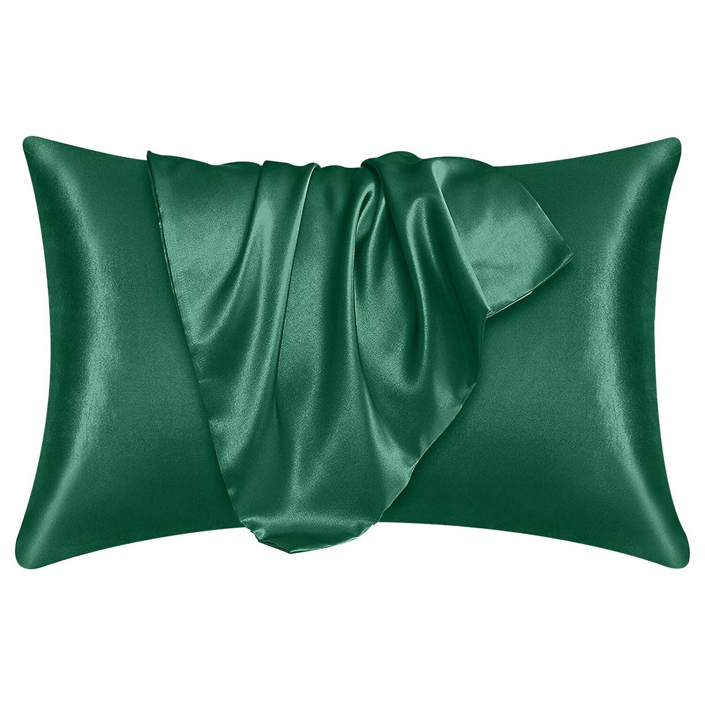 2 Pack Satin Silk Pillowcase for Hair & Skin Pillow Cases Cover Bedding Pair UK