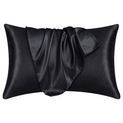 2 Pack Satin Silk Pillowcase for Hair & Skin Pillow Cases Cover Bedding Pair UK